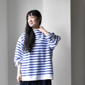 OUTIL  TRICOT AAST (white×blue)  サイズ1